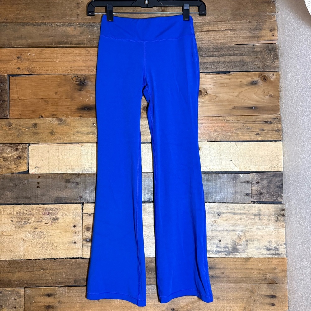 Athleta Girl High Rise Flare Pant Blue size Medium 8/10